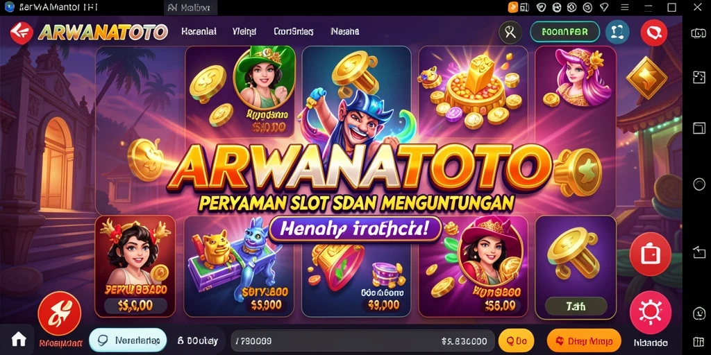 Gameplay seru ARWANATOTO dengan berbagai tema slot.