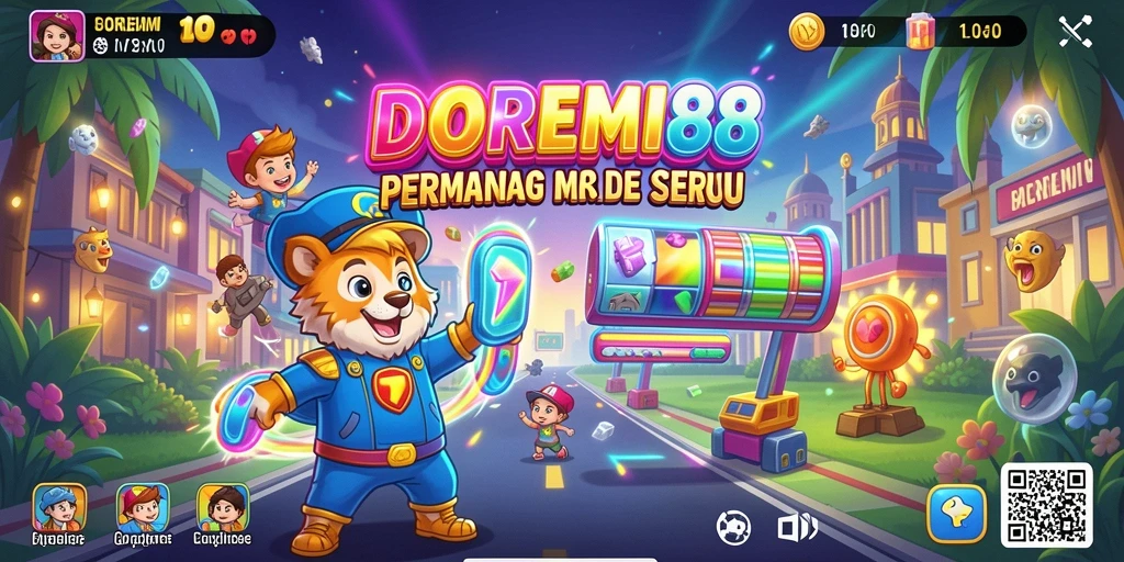 Tampilan gameplay DOREMI88 yang penuh warna dan seru.