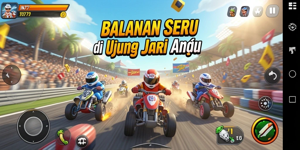 Tampilan gameplay Racing yang mendebarkan di INA777.