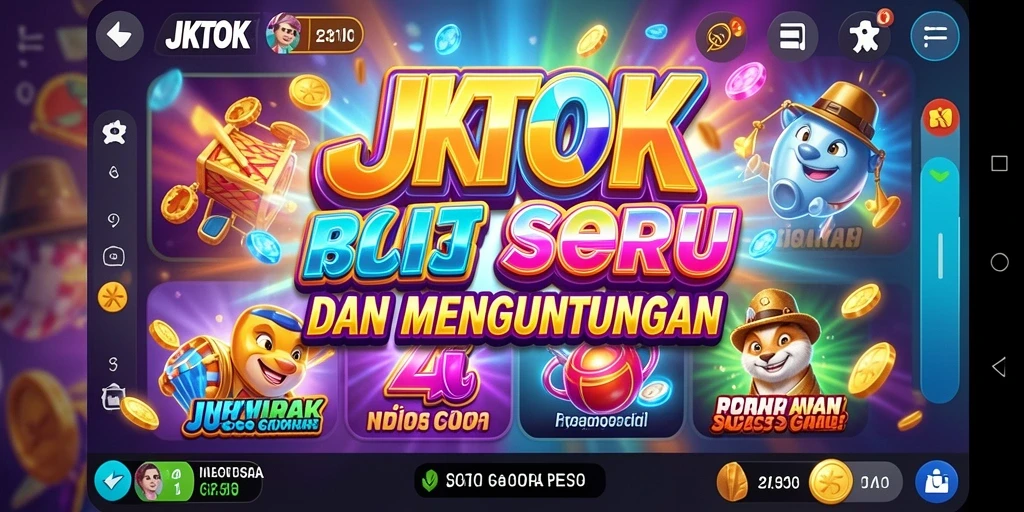 Tampilan gameplay menawan dengan berbagai tema slot yang mengasyikkan.
