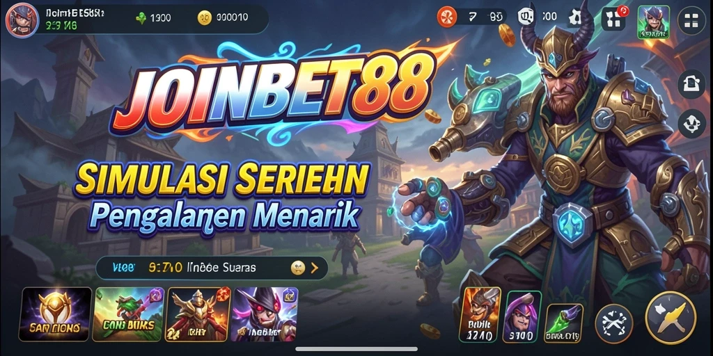 Tampilan gameplay menarik dari JOINBET88 yang memberikan pengalaman simulasi.