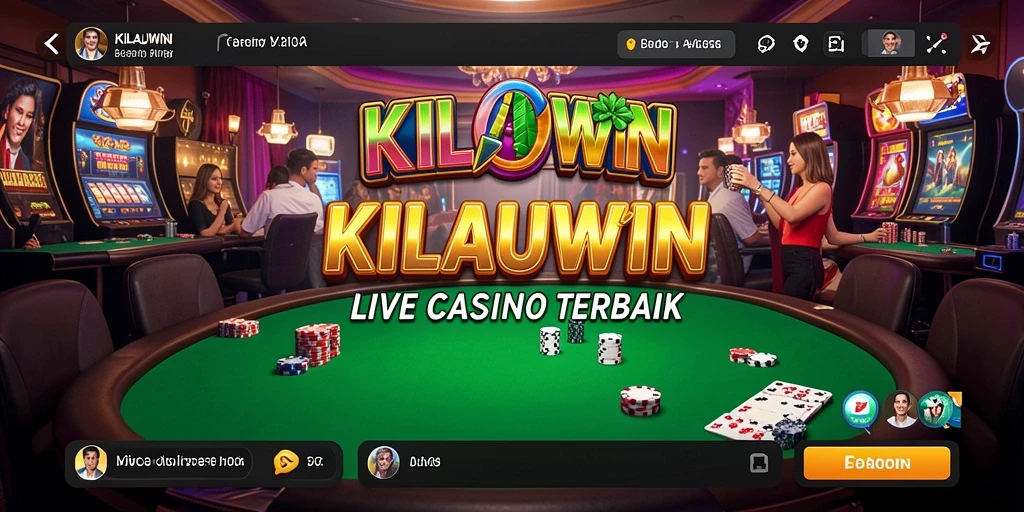 Tampilan gameplay Live Casino yang menarik di KILAUWIN.