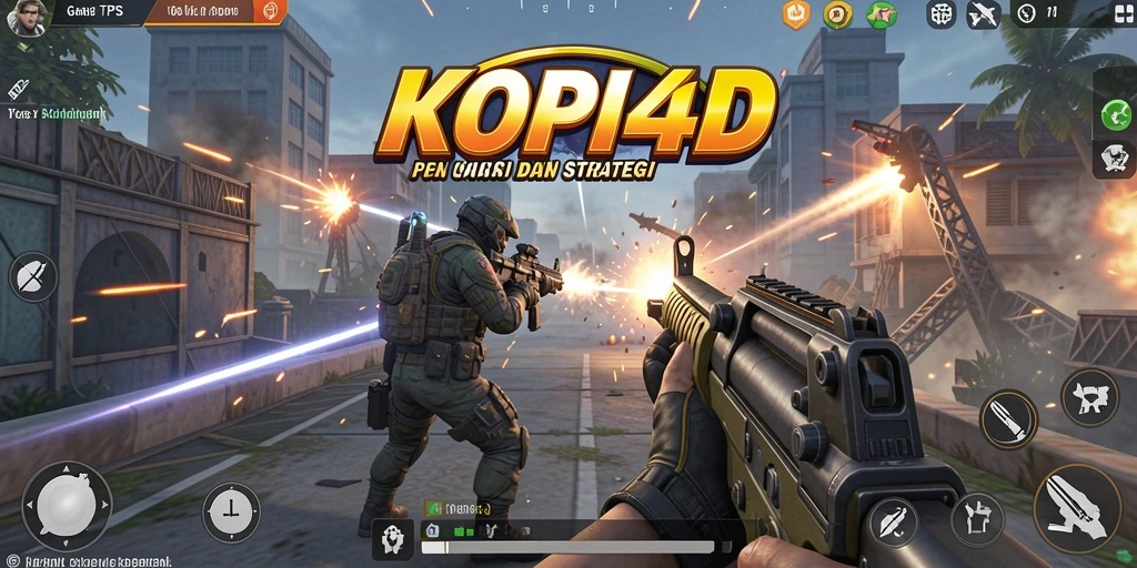 Gameplay KOPI4D yang seru dan mendebarkan dalam mode TPS.