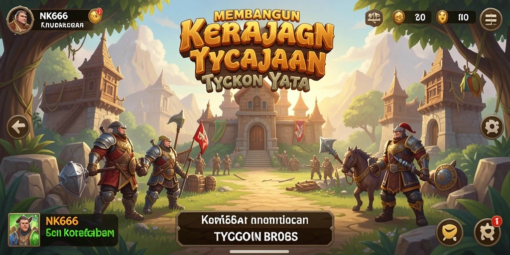 Tampilan gameplay NK666 yang menarik dan penuh strategi Tycoon.