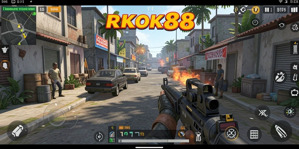 Tampilan gameplay seru ROKOK88 yang penuh aksi.