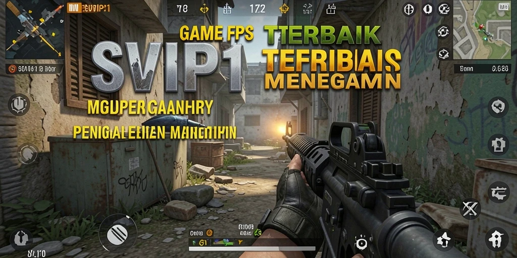 Tangkapan layar utama SVIP1 menampilkan aksi menegangkan dalam pertempuran FPS.