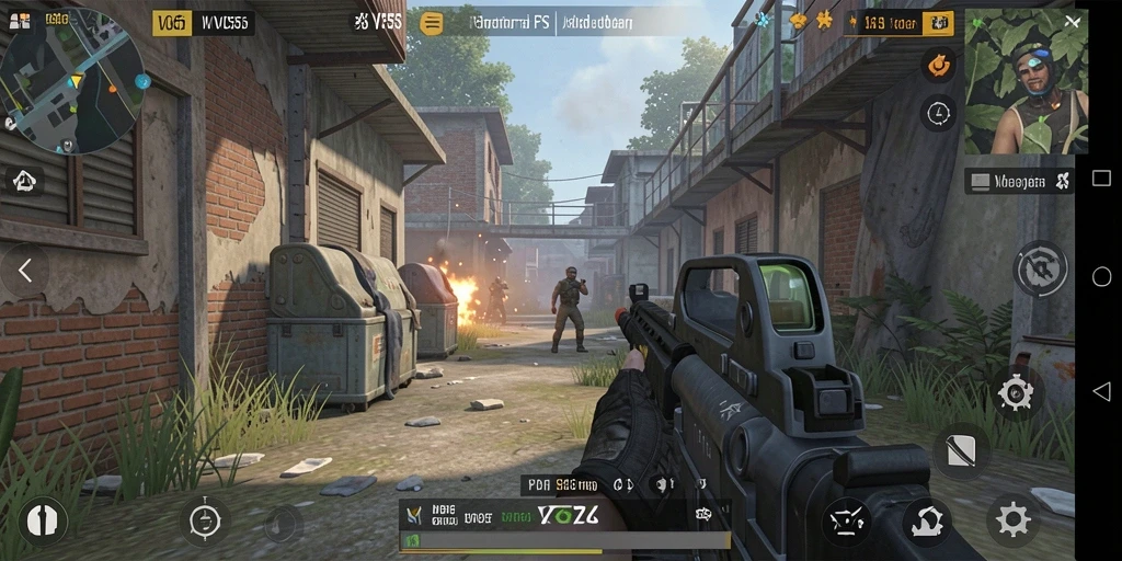 Tampilan aksi seru dalam gameplay VC55 dengan efek grafis menakjubkan.