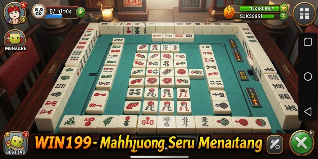 Screenshot gameplay WIN199 menampilkan tantangan Mahjong yang menarik.